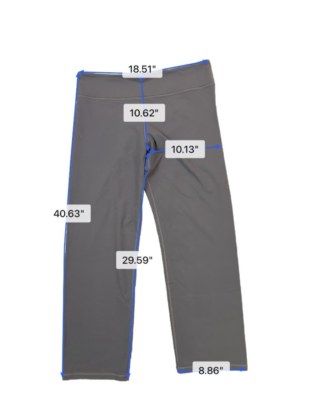 Athleta Womens Gray Elation Straight Leg Pants Activewear & Yoga Size 2X image 7